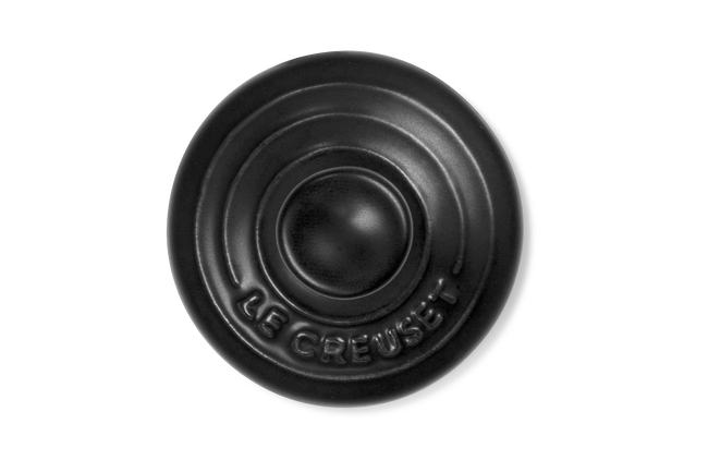 Stoneware Round Magnet Matte Black image number 2